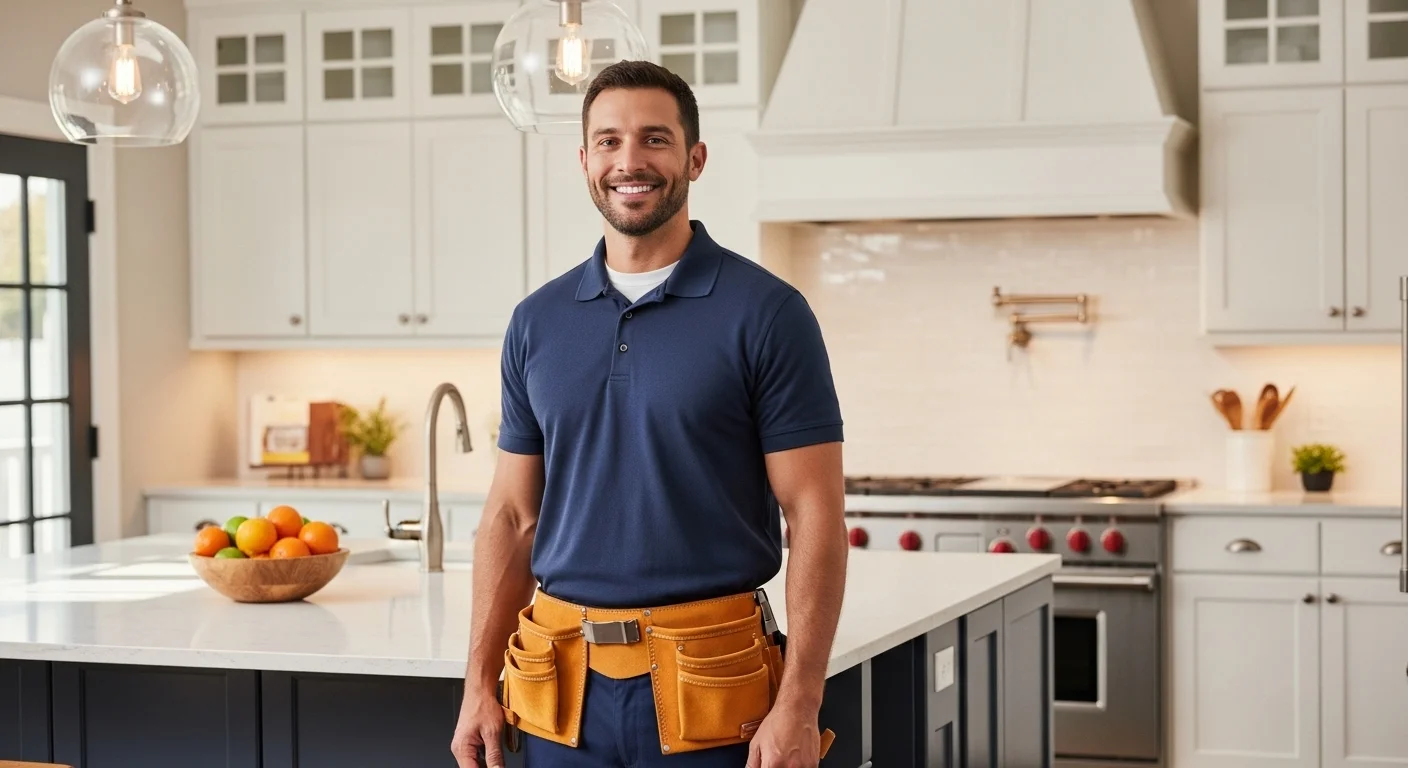 Avishay Handyman craftsman working on a home renovation project