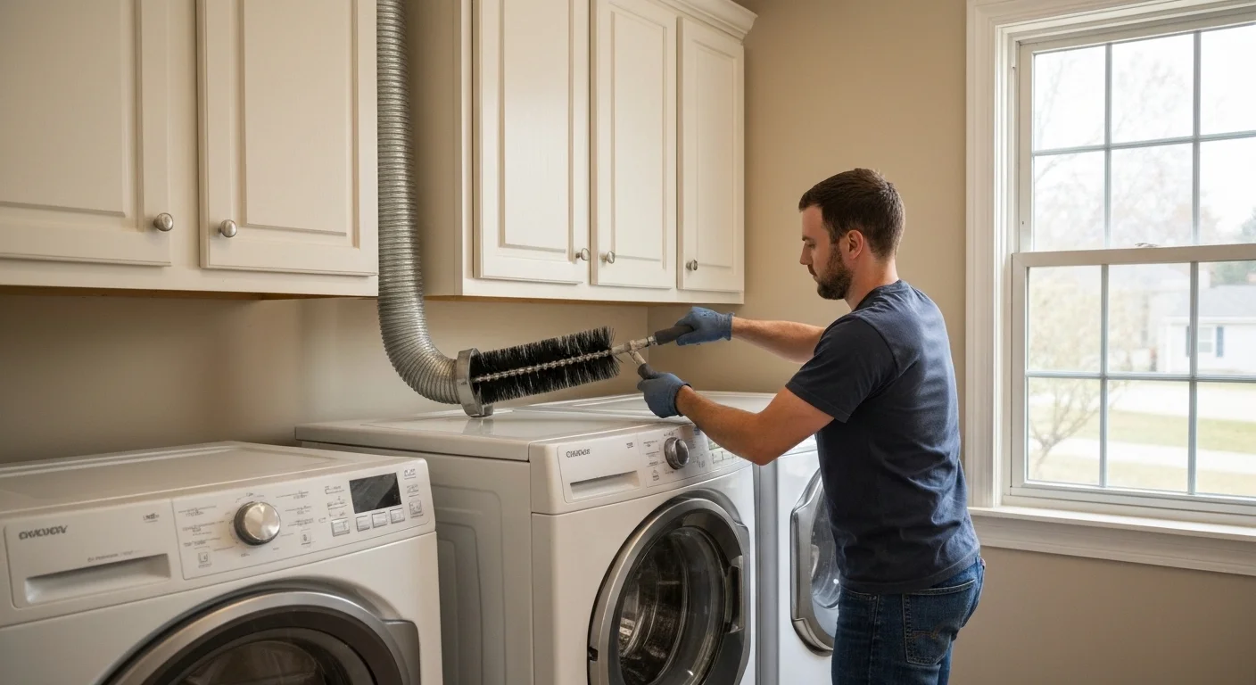 Professional dryer vent cleaning service in Silver Spring MD home