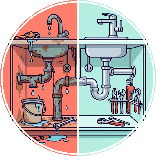 Plumbing services icon — pipe repair and installation, Silver Spring MD